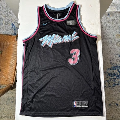 Nike Miami Heat Dwyane Wade #3 Vice City Swingman NBA Jersey Sz 52 - Image 1 of 4