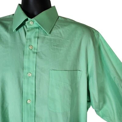 Camisa de vestir Polo Ralph Lauren Curham verde manga larga con botones para hombre 17 34/35 Foto 1 de 4