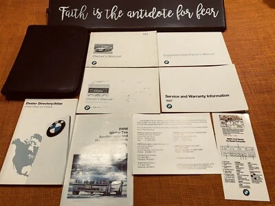 🟧 BMW M3 1997 MANUAL DEL PROPIETARIO + SERVICIO/GARANTÍA BK CUPÉ SEDÁN 2 PUERTAS 4 PUERTAS 🟧 Foto 1 de 4
