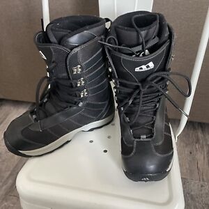 Morrow Boots Mens Size 9  Black Winter Ski Snow Kick Grip Shock UK8 EUR42 CM27