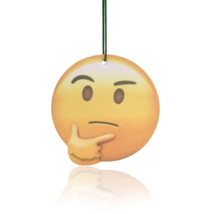EmojiFresh Thinking Face Emoji Car Air Freshener (3 Pack) - Picture 1 of 2