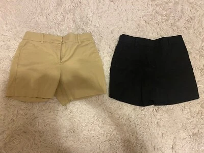 Ann Taylor Shorts Size 0P (Two Pairs!) - Khaki & Navy - Image 1 of 3