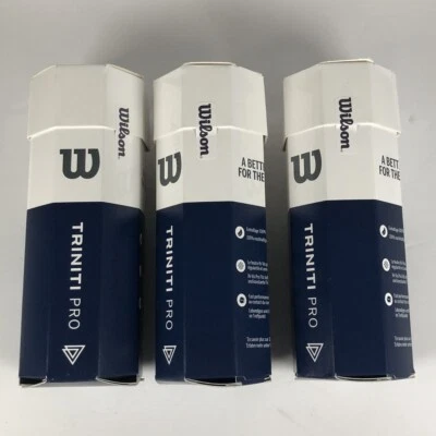 Pelotas de tenis Wilson TRINITI PRO - 3 pelotas latas - 9 pelotas en total - WR8204701001 Foto 1 de 4