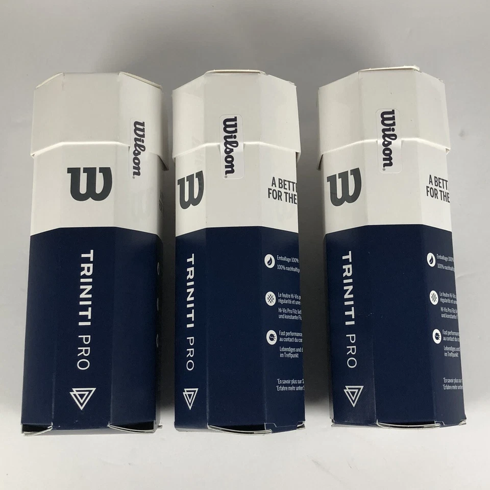 Wilson - WR8204701001 - TRINITI PRO Tennis Balls - 3 Balls Can - Yellow