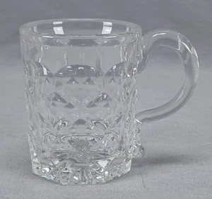 EAPG Early American Pattern Glass Honeycomb Pattern Flint Glass Mug C.1860s - Picture 1 of 10
