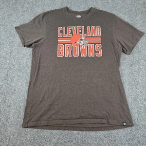 T-shirt Cleveland Browns '47 marca logo a righe a blocchi taglia small S - Foto 1 di 12