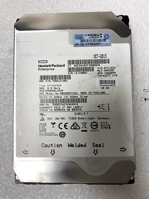 HGST 6TB SAS 3.5" HDD Hard Drive 7.2K RPM HUS726060ALS644 0F21855 - Image 1 of 2