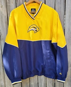 Buffalo Sabres Mens Jacket/Windbreaker-XXL-XXG-V neck Pullover Navy Blue/ Yellow - Picture 1 of 12