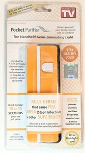 NEW AS SEEN ON TV - POCKET PURIFIER Handheld Germ Eliminating Light - Free Ship - Picture 1 of 3