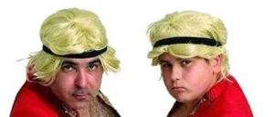 Adults Stavros Flatley Wig & Headband Talent Show Fancy Dress Costume Accessory - Picture 1 of 1