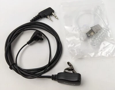 10 BF-888S Walkie Talkie Earpiece with Mic Luiton 2Pin Acoustic Tube Headset NEW - Image 1 of 4