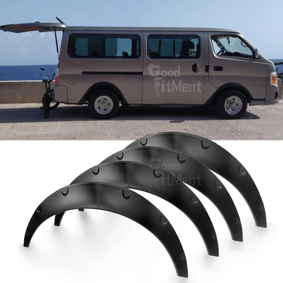 For Nissan Urvan NV350 4.5" Flexible Fender Flares Wide Wheel Arches Body Kit 4X - Image 1 of 4