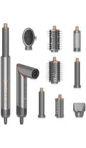 8 in 1 Hair Dryer Brush Set Air Hair Styler Curling Negative Ionic Foldable Hot - Picture 1 of 6
