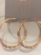 Freedom At Topshop Gold Hoop Earrings