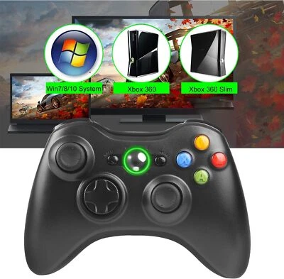 Wireless Controller für Xbox 360 PC Dual-Vibration Gamepad Joystick + Empfänger - Bild 1 von 4