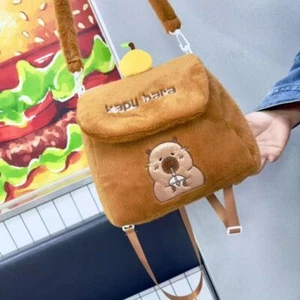 Orange Capybara Plush Backpack Adorkable Holiday Gift - Picture 1 of 12