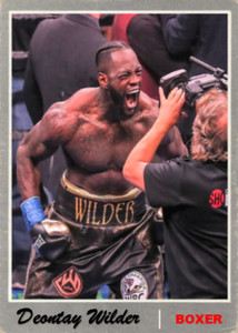 DEONTAY WILDER ACEO ART CARD #### BUY 5 GET 1 FREE #### or 30% OFF 12 OR MORE