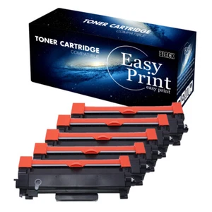 5PK Black TN760 Toner Cartridges fits Brother HL-L2370DW XL DCP-L2550DW - Picture 1 of 1