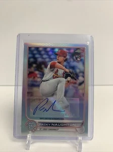 2022 Topps Chrome Update Autographs #ACPN Packy Naughton RC - Cardinals - Picture 1 of 2