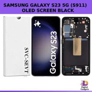 OLED für Samsung Galaxy S23 5G S911B Bildschirm LCD Display SCHWARZ Digitizer + Rahmen - Bild 1 von 2