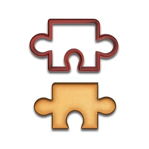 Puzzle Cookie Cutter (4", Style 3) (Random Color) - Picture 1 of 1