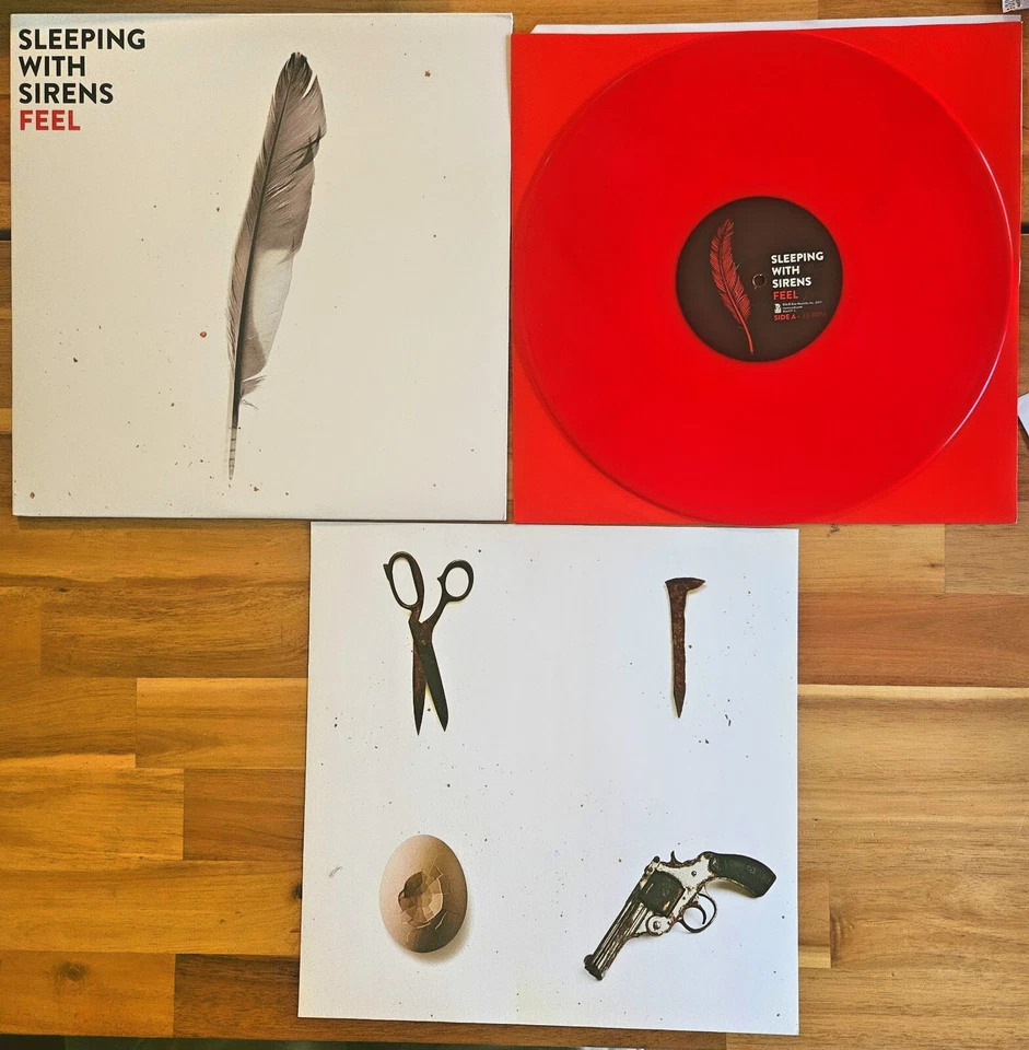 Sleeping With Sirens - Feel Vinyl LP Red Like New 2013 - Image 1 of 1