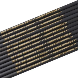 Pure Carbon Arrows Shaft Pin Nock Points Recurve Bow Long Bow Hunting Shooting - Picture 1 of 17