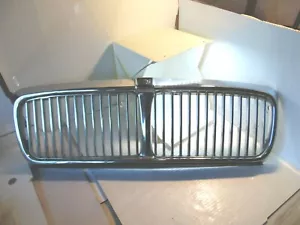1988-1994 Jaguar XJ6 XJ40 Chrome Front Grille Grill w/ Logo OEM USED - Picture 1 of 12
