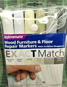 Rejuvenate Exact Match Wood Furniture and Wood Floor Repair - 6 Color Markers - Picture 1 of 2