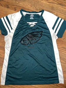PHILADELPHIA EAGLES Jersey Style XL XG XG NFL MAJESTIC WOMEN - Picture 1 of 5
