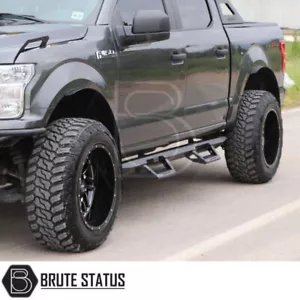 Ford Ranger 2012-2022 T6 T7 Heavy Duty T32 Steel Side Steps - Picture 1 of 11