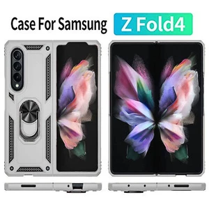 Foldable Shockproof Ring Kickstand Cover Case For Samsung Galaxy Z FOLD 4 5G US - Photo 1 sur 4