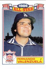 1987 Topps Glossy All-Stars #11 Fernando Valenzuela