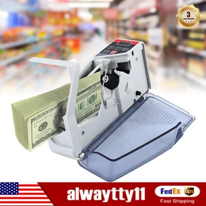 Money Counter Machine Currency Cash Bank Counterfeit Detector Cash Counting - Picture 1 of 11