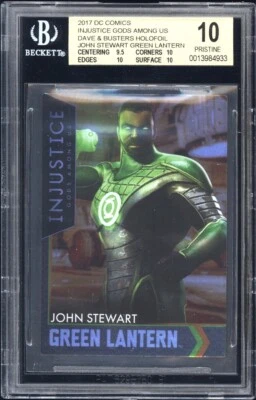 2017 DC Comics Injustice Gods Among Holofoil GREEN LANTERN BGS 10 Pristine Pop 1 - Image 1 of 2