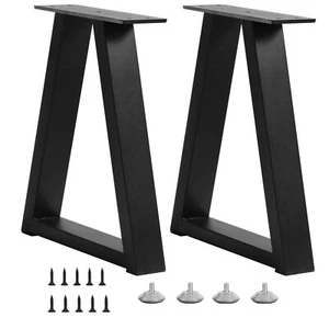 16 Inch Trapezoid Metal Bench & Coffee Table Legs, End Table Legs, DIY Furniture - Picture 1 of 7