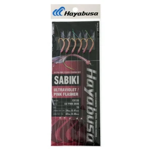Hayabusa EX130 UV Pink Skin Flasher Sabiki Rig Size 16 - Picture 1 of 4