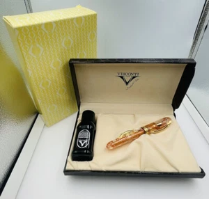 Pluma Estilográfica Visconti Millennium Edición Limitada Arco Naranja 18k Plumín - Imagen 1 de 12