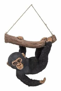 Vivid Arts Hanging Chimpanzee, Black - Picture 1 of 1