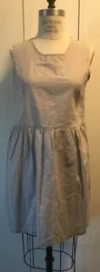 Babypuppe mit 8/10 Kleid ärmellos Leinen/Rayon Mischung beige Sommer - Bild 1 von 8