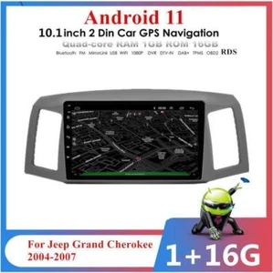 Lecteur de navigation stéréo Radio 10,1'' Android 11 convient pour Jeep Grand Cherokee 2004-2007 - Photo 1/12