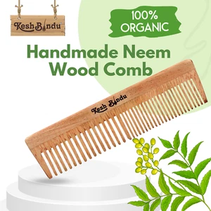 Neem Handmade 100% Natural Green Sandalwood Hair Detangler Wooden Combs - Picture 1 of 7