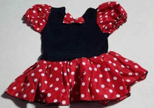  Girls MINNIE MOUSE Disney Black & Red Dress w/ White Dots by iEFiEL Size XXL - Picture 1 of 4