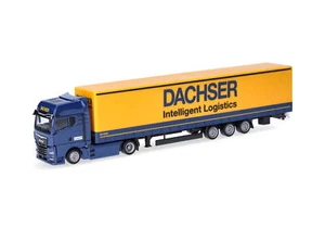 MAN eTGX GX 15 Meter Lowliner "Dachser Intelligent Logistics" 1:87 Herpa 318143 - Picture 1 of 3