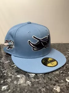 TAMPA BAY DEVIL RAYS 7 1/2 NEW ERA FITTED 1998 INAUGURAL PATCH Caminero Diaz - Picture 1 of 5