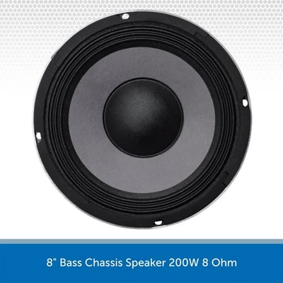 8" Bass Chassis Speaker 200W 8 Ohm - Image 1 of 4