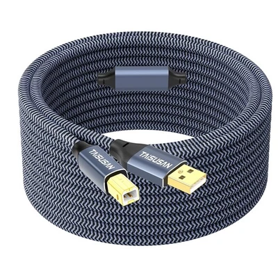 50ft USB 2.0 Printer Cable, High Speed USB A to USB B Printer Cord Compatible - Image 1 of 4