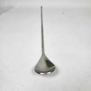 Bar Conic Swizzle Stick Stainless Steel 19-3/4"  Spoon Cocktail Soda NWT - Picture 1 of 5
