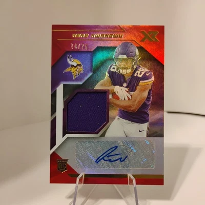 2021 Panini XR Rookie Swatch Auto Red /75 Kene Nwangwu #RSA-KNW Auto RC - Image 1 of 4