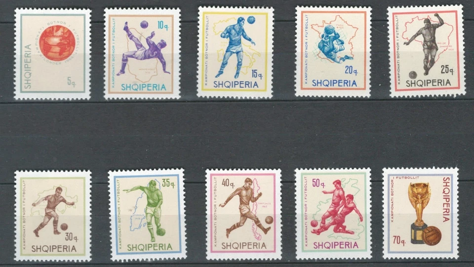 LOTE CONJUNTO ALBANIA EUROPA FUTBOL OLIMPIADAS MNH (EURO 579) Foto 1 de 1